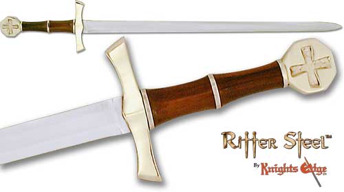 Medieval sword, the crusader sword, functional, and battle ready.