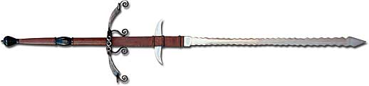 German medieval landsknechte flamberge sword